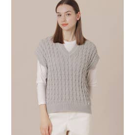 マッキントッシュ ロンドン MACKINTOSH LONDON ケーブルニットベスト 