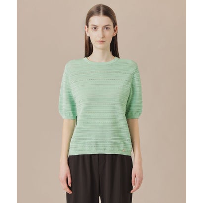 マッキントッシュ ロンドン MACKINTOSH LONDON 【婦人画報掲載】バックパターンボーダーニットプルオーバー （グリーン）｜詳細画像