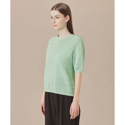 マッキントッシュ ロンドン MACKINTOSH LONDON 【婦人画報掲載】バックパターンボーダーニットプルオーバー （グリーン）｜詳細画像