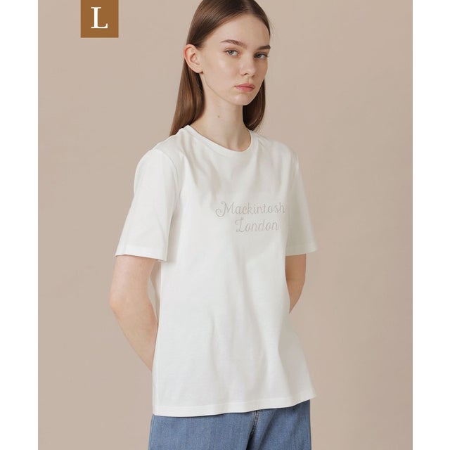 【WEB・一部店舗限定】【L】シグネチャーグリッターTシャツ （ホワイト）