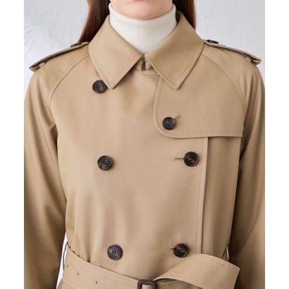 マッキントッシュ ロンドン MACKINTOSH LONDON 【WEB・一部店舗限定】【FALKIRK LONG/ファルカークロング】ポリエステルコットンギャバジントレンチコート （ベージュ）｜詳細画像
