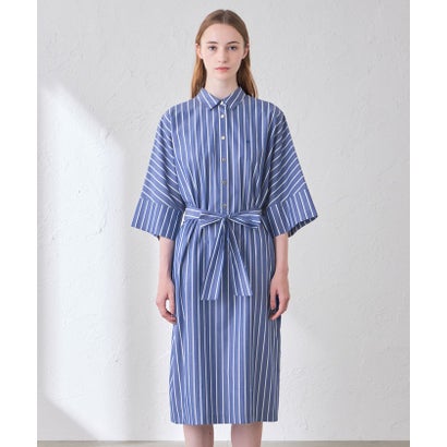 マッキントッシュ ロンドン MACKINTOSH LONDON コットンタイプライターストライプワンピース （ブルー5）｜詳細画像