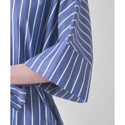 マッキントッシュ ロンドン MACKINTOSH LONDON コットンタイプライターストライプワンピース （ブルー5）｜詳細画像