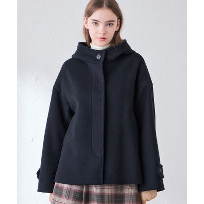 マッキントッシュ ロンドン MACKINTOSH LONDON 【ROSLEY/ロズリー】ダブルフェイスモッサフーデッドショートコート （ネイビー）｜詳細画像
