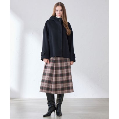 マッキントッシュ ロンドン MACKINTOSH LONDON 【ROSLEY/ロズリー】ダブルフェイスモッサフーデッドショートコート （ネイビー）｜詳細画像