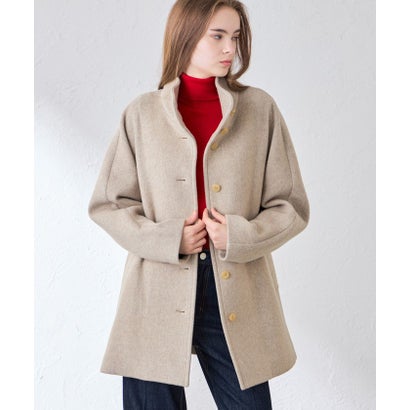 マッキントッシュ ロンドン MACKINTOSH LONDON 【BARNET/バーネット】ダブルフェイスモッサスタンドカラーコート （ベージュ）｜詳細画像