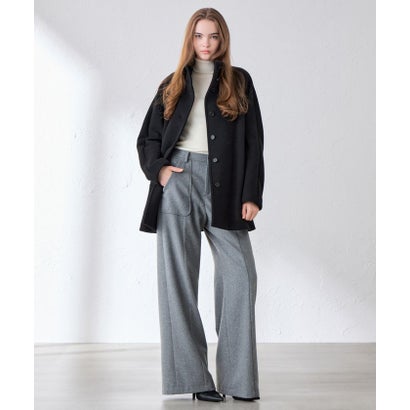 マッキントッシュ ロンドン MACKINTOSH LONDON 【BARNET/バーネット】ダブルフェイスモッサスタンドカラーコート （ブラック）｜詳細画像