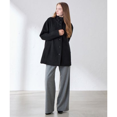 マッキントッシュ ロンドン MACKINTOSH LONDON 【BARNET/バーネット】ダブルフェイスモッサスタンドカラーコート （ブラック）｜詳細画像