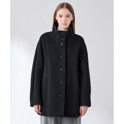 マッキントッシュ ロンドン MACKINTOSH LONDON 【BARNET/バーネット】ダブルフェイスモッサスタンドカラーコート （ブラック）｜詳細画像