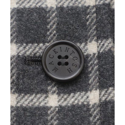 マッキントッシュ ロンドン MACKINTOSH LONDON 【BANTON/バントン】ウールダブルクロスチェックステンカラーコート （グレー5）｜詳細画像
