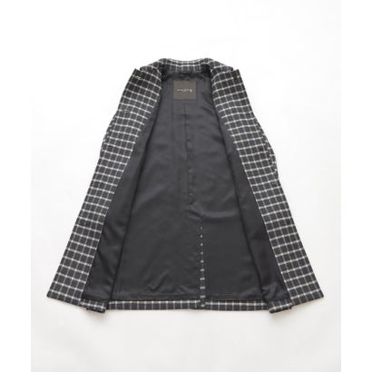 マッキントッシュ ロンドン MACKINTOSH LONDON 【BANTON/バントン】ウールダブルクロスチェックステンカラーコート （グレー5）｜詳細画像