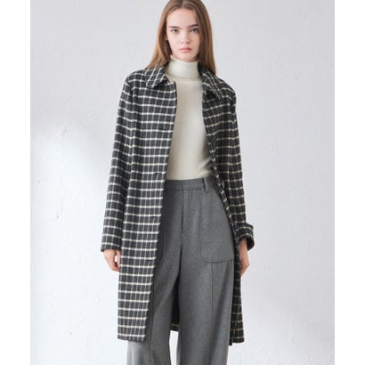 マッキントッシュ ロンドン MACKINTOSH LONDON 【BANTON/バントン】ウールダブルクロスチェックステンカラーコート （グレー5）｜詳細画像