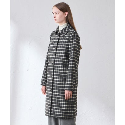 マッキントッシュ ロンドン MACKINTOSH LONDON 【BANTON/バントン】ウールダブルクロスチェックステンカラーコート （グレー5）｜詳細画像