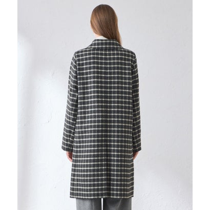マッキントッシュ ロンドン MACKINTOSH LONDON 【BANTON/バントン】ウールダブルクロスチェックステンカラーコート （グレー5）｜詳細画像