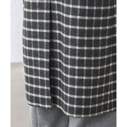 マッキントッシュ ロンドン MACKINTOSH LONDON 【BANTON/バントン】ウールダブルクロスチェックステンカラーコート （グレー5）｜詳細画像