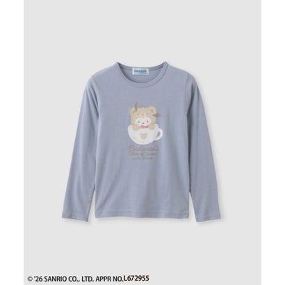 サンリオキャラクターズ 着ぐるみポチャッコ プリント長袖Tシャツ （サックス）｜詳細画像