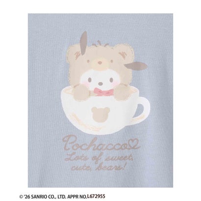 サンリオキャラクターズ 着ぐるみポチャッコ プリント長袖Tシャツ （サックス）｜詳細画像