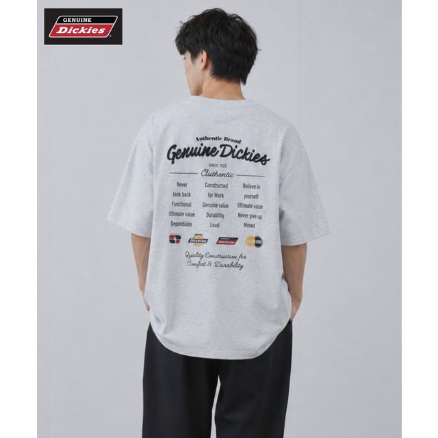 ジェニュインディッキーズ GENUINE Dickies ツアー調バックプリントTシャツ （オートミール）
