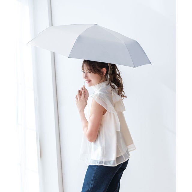 折りたたみ傘 晴雨兼用 UVカット 完全遮光 軽量 コンパクト 55cm 男女兼用 （サックス）