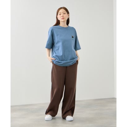 OZZY ワンポイント サガラ刺繍 クルーネック 半袖Tシャツ （ブラック）｜詳細画像