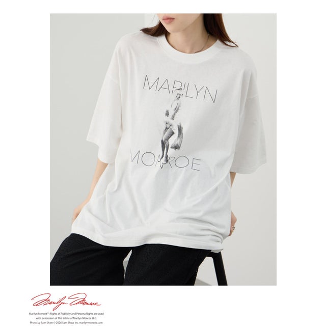 マリリン・モンロー ルーズTシャツB （オフホワイト）