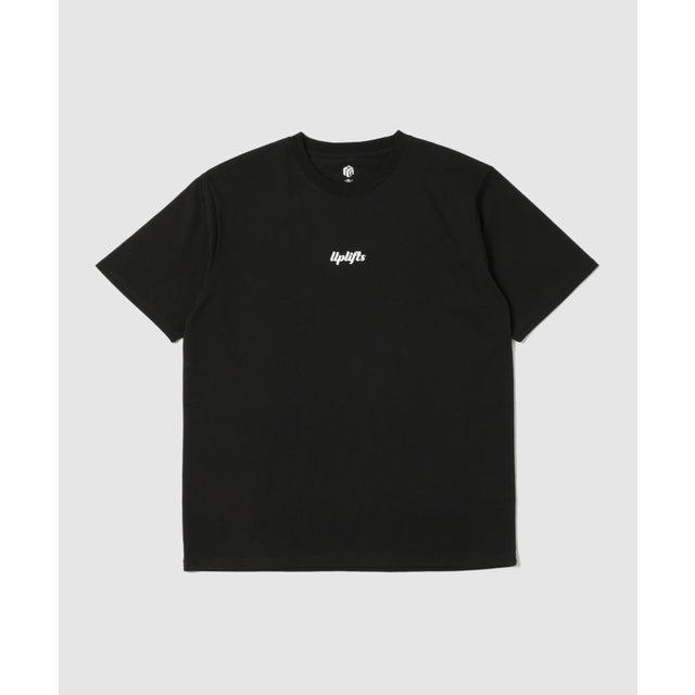 TC天竺 ストリート バックロゴ 半袖Tシャツ （ブラック×uplifts）