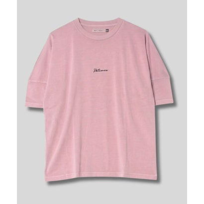 ピグメント加工バックプリントショートTシャツ （ブラック）｜詳細画像