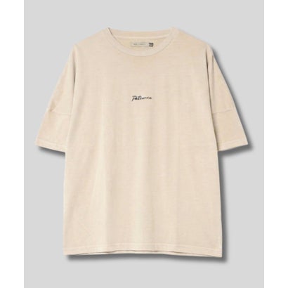 ピグメント加工バックプリントショートTシャツ （ブラック）｜詳細画像