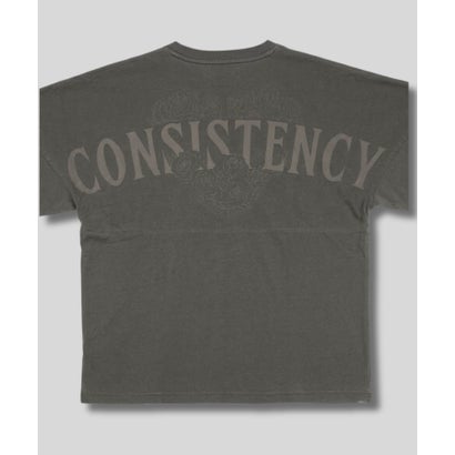 ピグメント加工バックプリントショートTシャツ （ブラック）｜詳細画像