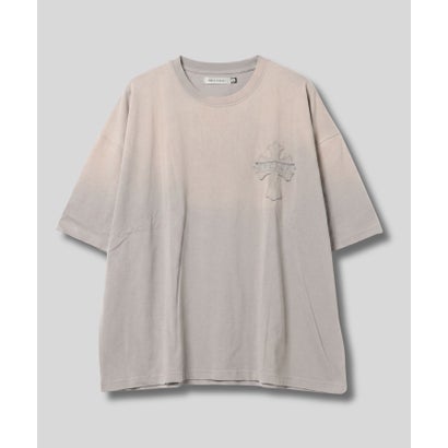 スプレーバッセンクロスTシャツ （ネイビー）｜詳細画像