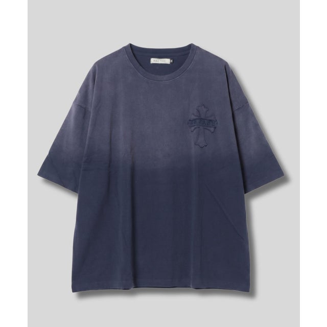 スプレーバッセンクロスTシャツ （ネイビー）