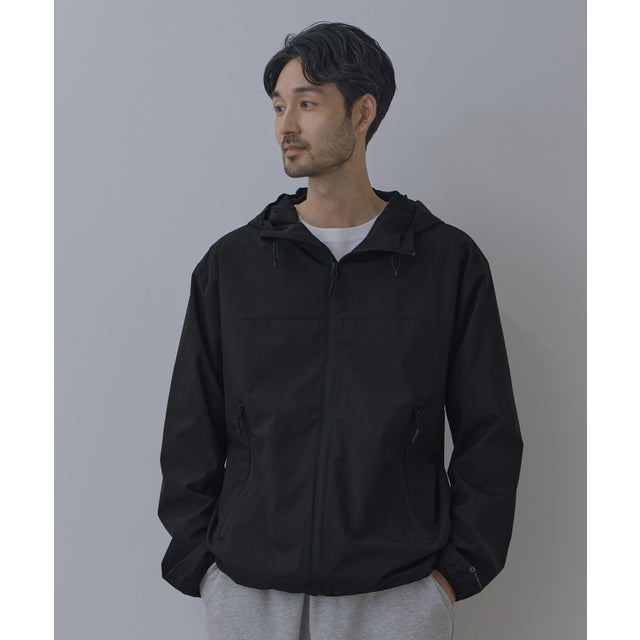 シャットアウター 裏メッシュパーカー （ブラック）
