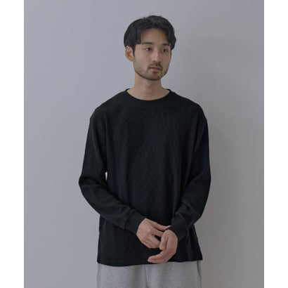 BCIコットン リラックスフィット ワッフル長袖Tシャツ （ホワイト）｜詳細画像