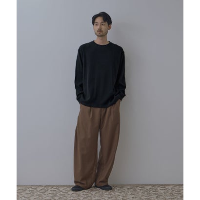 BCIコットン リラックスフィット ワッフル長袖Tシャツ （ホワイト）｜詳細画像