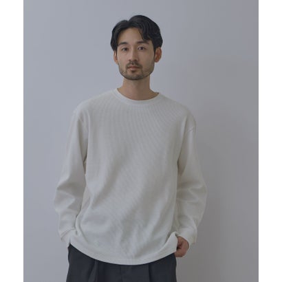BCIコットン リラックスフィット ワッフル長袖Tシャツ （グレー）｜詳細画像
