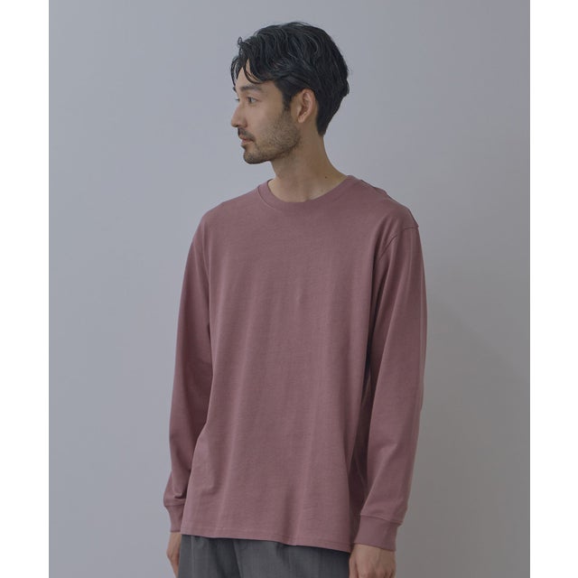 BCIコットン リラックスフィット長袖Tシャツ （ピンク）