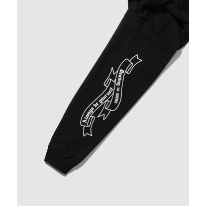 クロスモチーフプリント長袖Tシャツ （ホワイト）｜詳細画像