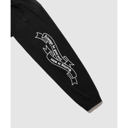 クロスモチーフプリント長袖Tシャツ （ホワイト）｜詳細画像
