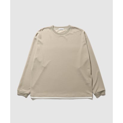 ツイルジョーゼット フェイクレイヤード長袖Tシャツ （ブルー）｜詳細画像