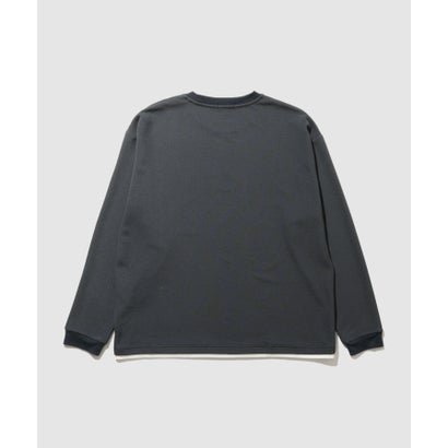 ツイルジョーゼット フェイクレイヤード長袖Tシャツ （ライトグレー）｜詳細画像