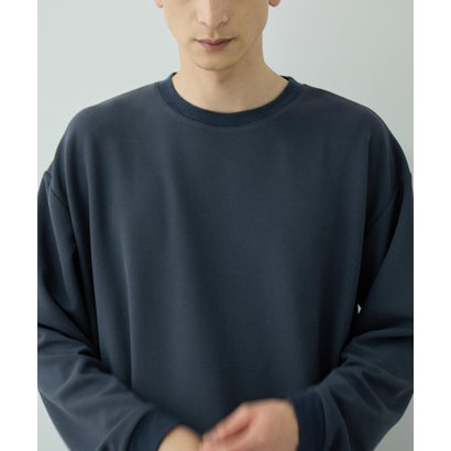 ツイルジョーゼット フェイクレイヤード長袖Tシャツ （ブラック）｜詳細画像
