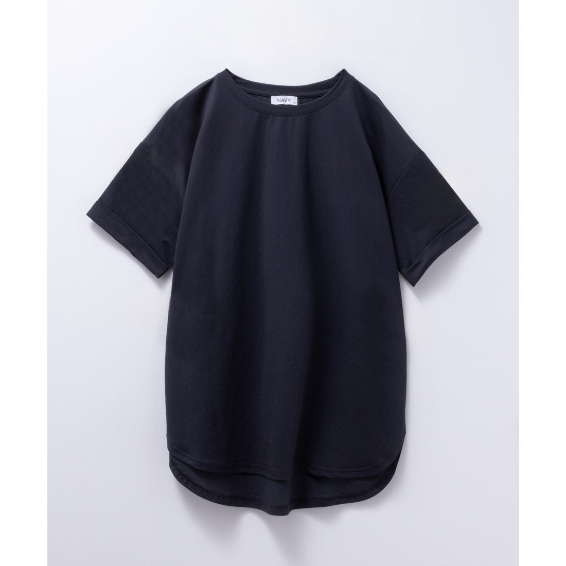 マックハウス Mac-House SARARI サラリ NAVY チュニック丈Tシャツ MH846－706B （グリーン） - ファッション ...