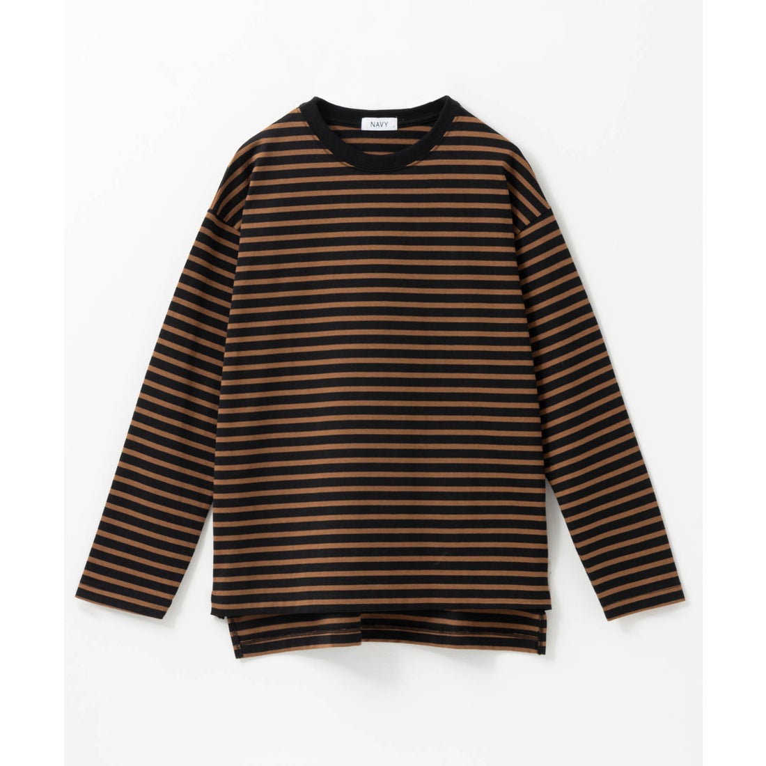 マックハウス Mac-House NAVY ネイビー ボーダー長袖Tシャツ 115426832