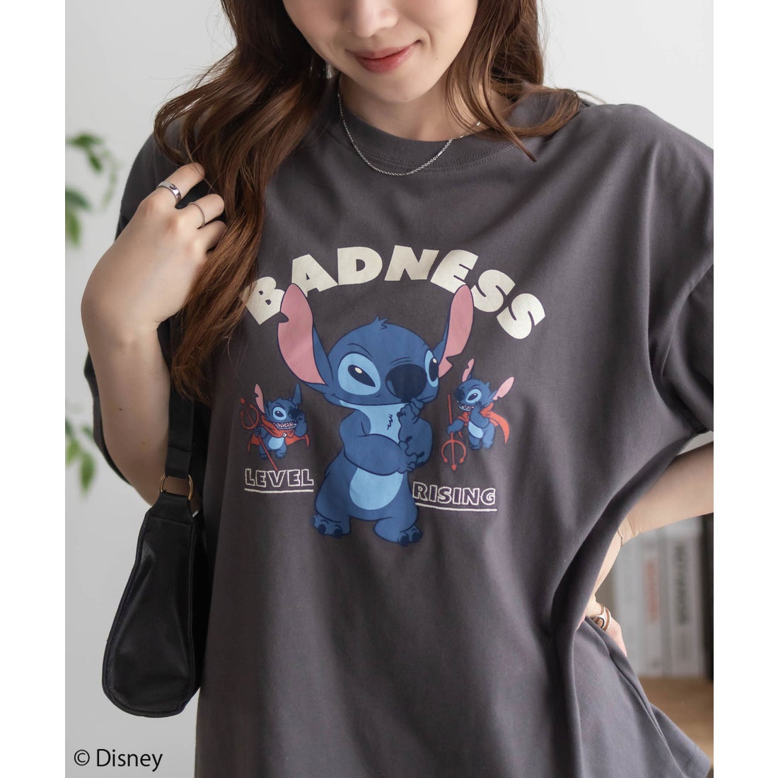 マックハウス Mac-House Disney スティッチ / プリント刺繍Tシャツ