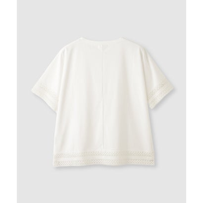 マックハウス Mac-House SARARI 冷感 UVカット 袖レースTシャツ （ブラウン）｜詳細画像