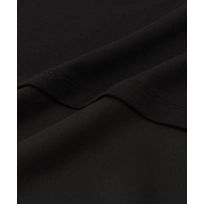 SARARI 接触冷感 UVカット 裾アシンメトリーレースTシャツ （ブラック）｜詳細画像