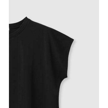 SARARI 接触冷感 UVカット 裾アシンメトリーレースTシャツ （ブラウン）｜詳細画像