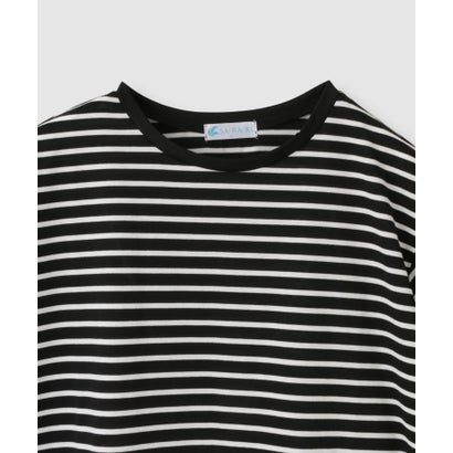 SARARI 接触冷感 UVカット 袖配色クルーネックTシャツ （マスタード）｜詳細画像