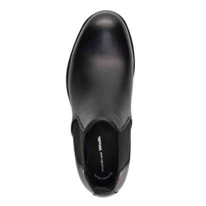 マドラスウォーク madras Walk 【GORE-TEX】「Recovery Shiatsu Insole」搭載で指圧効果により血行をよくする。ゴアテックス搭載  幅広4E ラウンド サイドゴアドレスカジュアルブーツ MW7415HR （ブラック）｜詳細画像