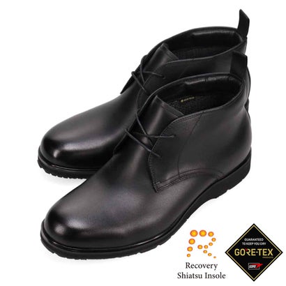 マドラスウォーク madras Walk 【GORE-TEX】「Recovery Shiatsu Insole」搭載で指圧効果により血行をよくする。ゴアテックス搭載  幅広4E ラウンド ドレスカジュアルブーツ MW7414HR （ブラック）｜詳細画像